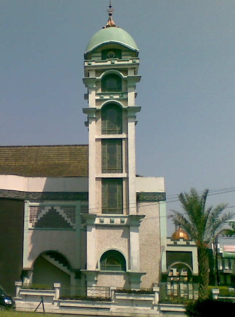Menara Masjid Al Fajr Bandung Indonesia
